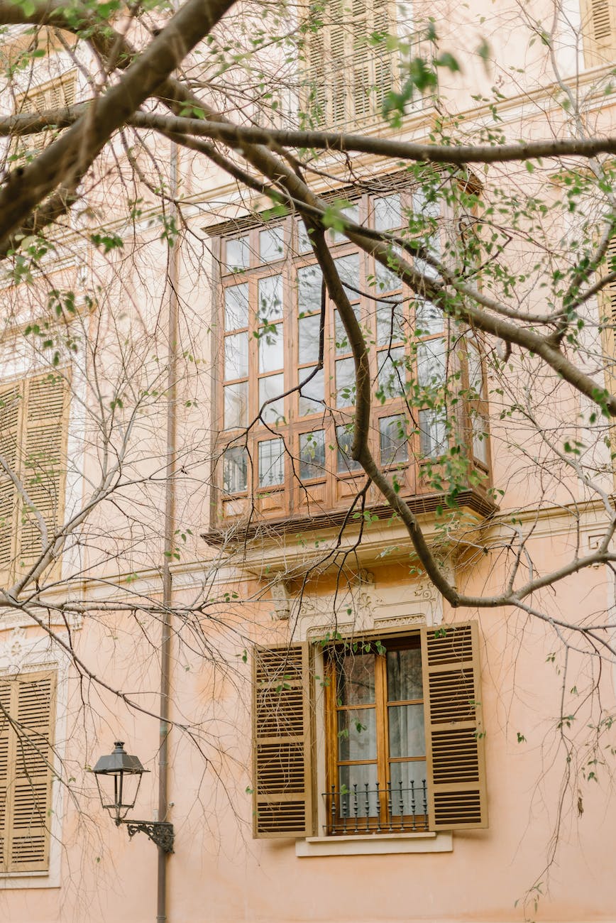 pink building facade