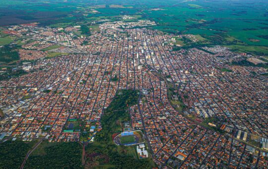 aerial view of a city